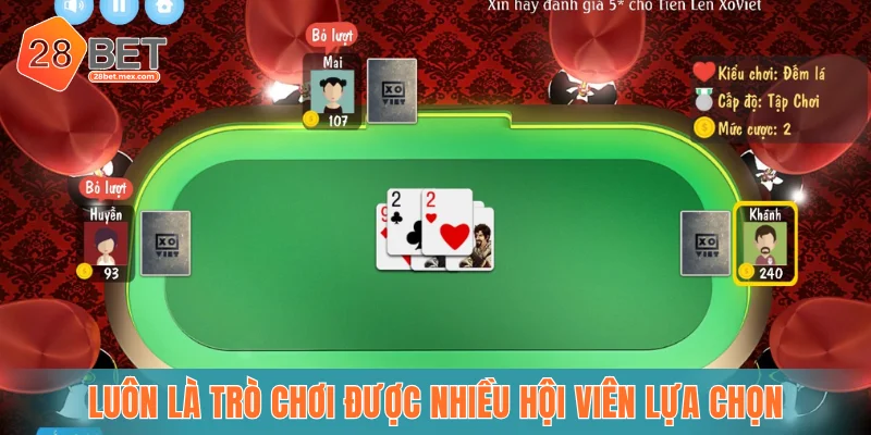 Luôn là trò chơi được nhiều hội viên lựa chọn
