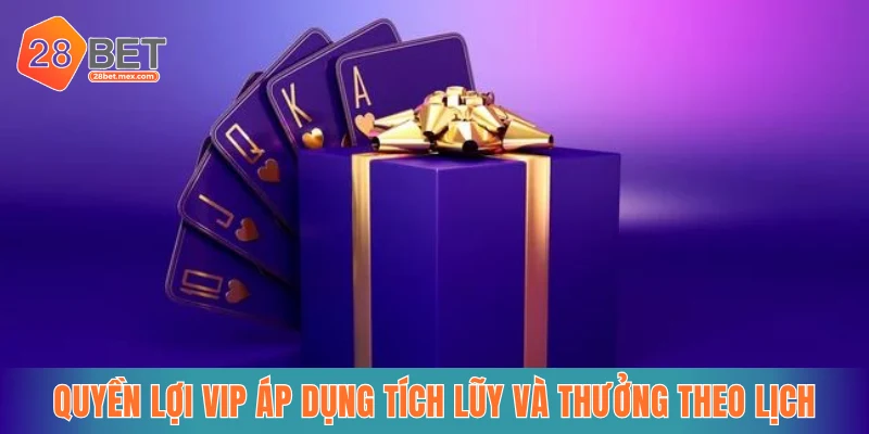 Quyền lợi VIP áp dụng tích lũy lâu dài và thưởng theo lịch cố định